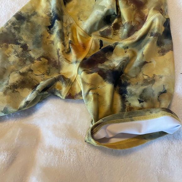 NWOT Strut-This Sparrow Bike Short in Citrus yellow Green Tie Dye Size 4/6 - Picture 9 of 9